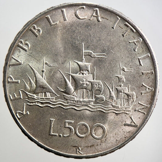 Italy 500 Lira Silver Coin | Very High Grade | a3652