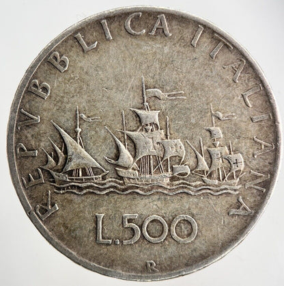 Italy 500 Lira Silver Coin | Fine Collectable Grade