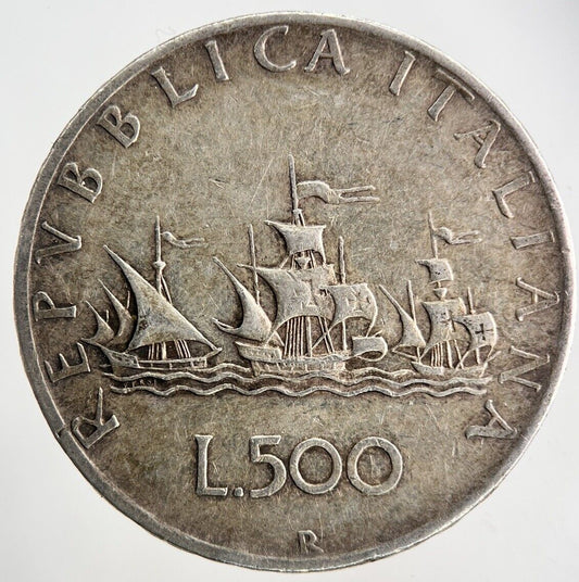 Italy 500 Lira Silver Coin | Fine Collectable Grade