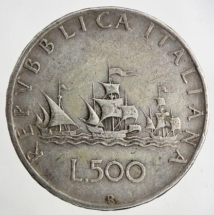 Italy 500 Lira Silver Coin | Fine Collectable Grade