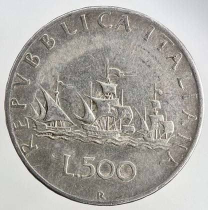 Italy 500 Lira Silver Coin | Fine Collectable Grade