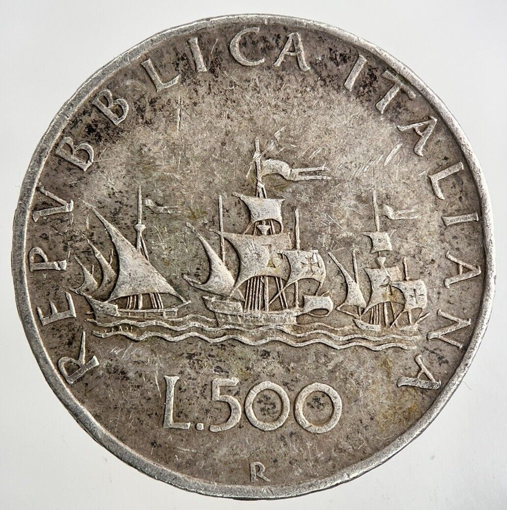 Italy 500 Lira Silver Coin | Fine Collectable Grade