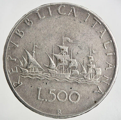 Italy 500 Lira Silver Coin | Fine Collectable Grade