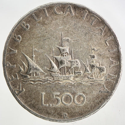 Italy 500 Lire Silver Coin | Fine Collectable Grade