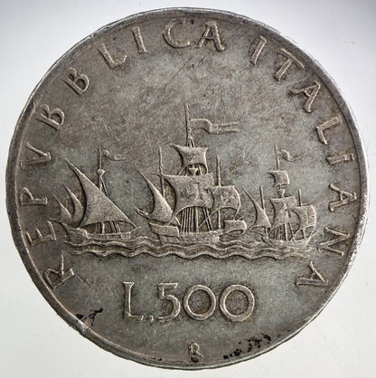 Italy 500 Lire Silver Coin | Fine Collectable Grade