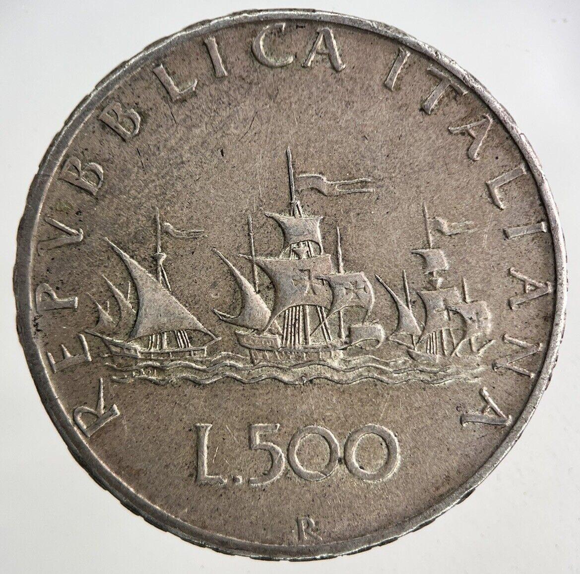 Italy 500 Lire Silver Coin | Fine Collectable Grade