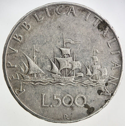 Italy 500 Lire Silver Coin | Fine Collectable Grade