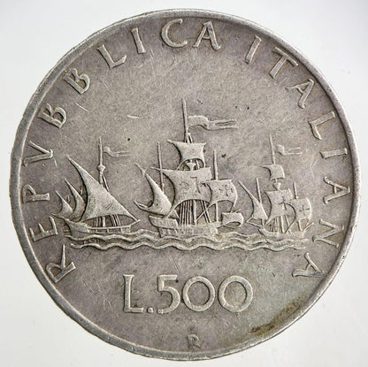 Italy 500 Lire Silver Coin | Fine Collectable Grade