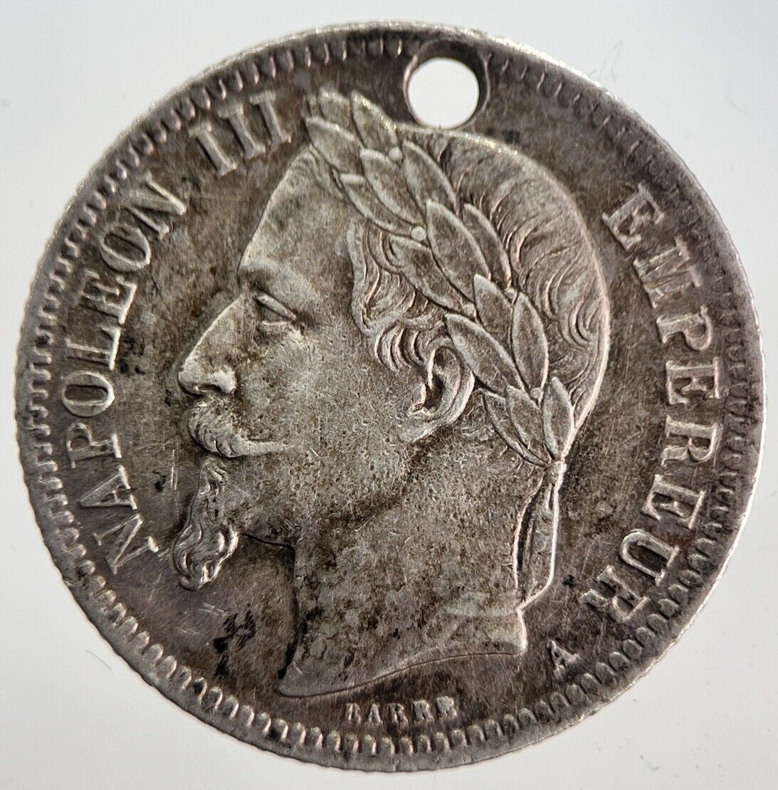 Napoleon III 3rd France 1 Franc Silver Coin | Very High Grade