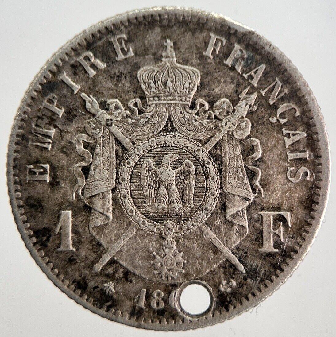 Napoleon III 3rd France 1 Franc Silver Coin | Very High Grade