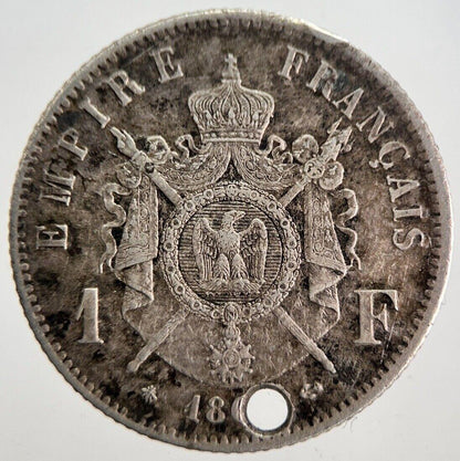 Napoleon III 3rd France 1 Franc Silver Coin | Very High Grade