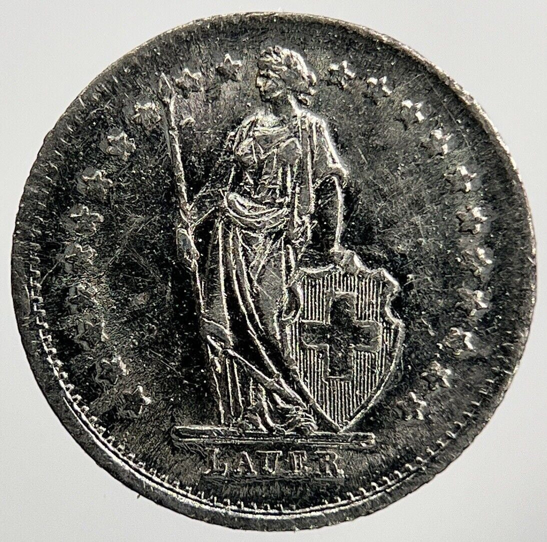 Mini Rare Old Toy Money Swiss 2 Franc Coin Token | Collectable Grade | a1349
