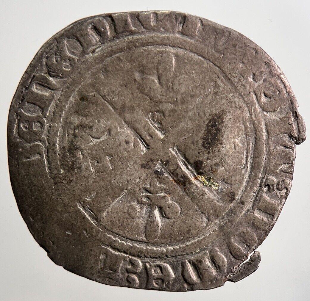 Medieval France Grand Blanc Hammered Silver Coin | Collectable Grade