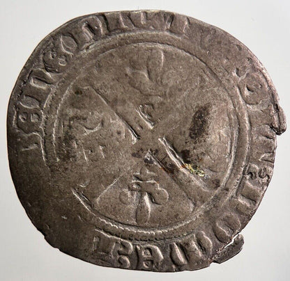 Medieval France Grand Blanc Hammered Silver Coin | Collectable Grade