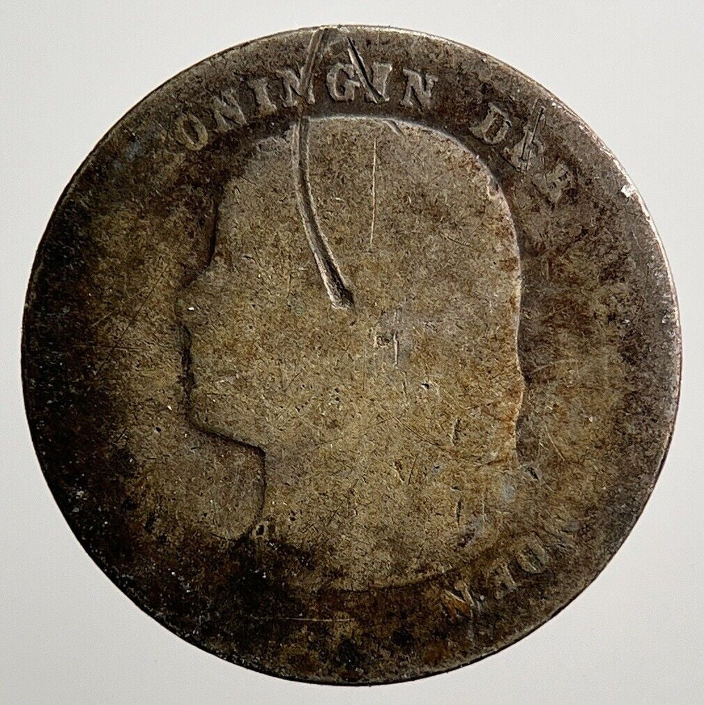 Netherlands 10 Cents Silver Coin | Worn Grade | a3746