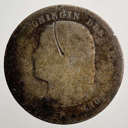 Netherlands 10 Cents Silver Coin | Worn Grade | a3746