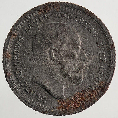 Old Edward VII Toy Money Token Coin | Fine Collectable Grade