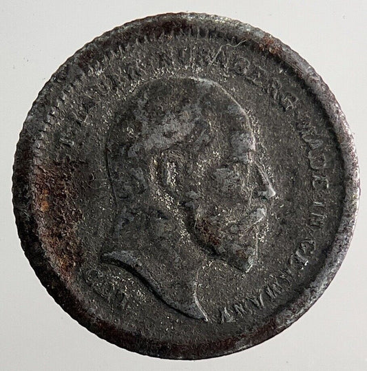 Old Edward VII Toy Money Token Coin | Fine Collectable Grade