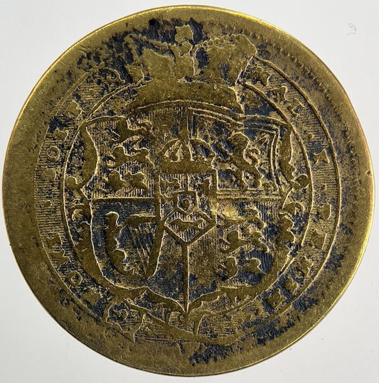 Old Forgery George III Brass Shilling Coin | Collectable Grade | a9926