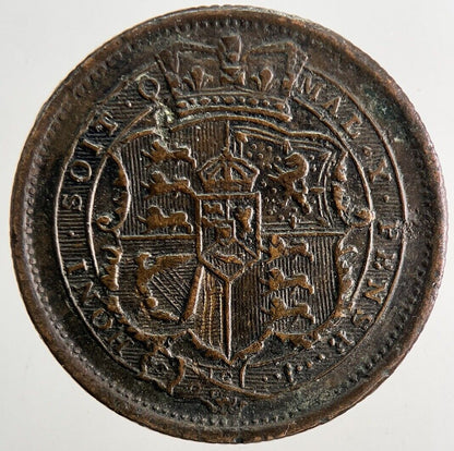 Old Forgery Copper 1816 George III Shilling Coin | Collectable Grade | a9847
