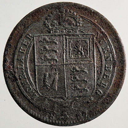 Old Queen Victoria Toy Money Coin | Fine Collectable Grade