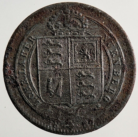 Old Queen Victoria Toy Money Coin | Fine Collectable Grade