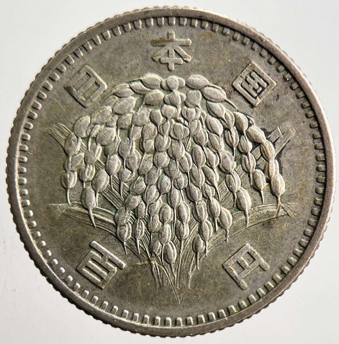 Old Silver 100 Yen Japanese Coin | Very High Grade | a3180