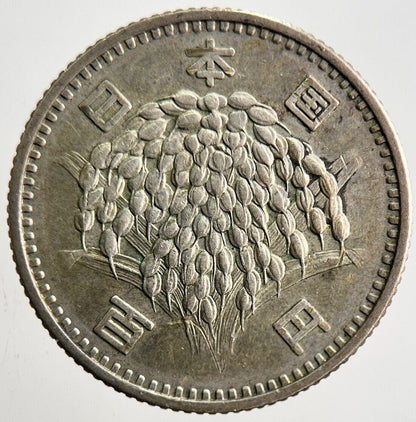 Old Silver 100 Yen Japanese Coin | Very High Grade | a3180
