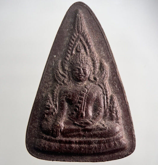 Thailand Old Thai Buddha Clay Charm Pendant Amulet | Height 3.5cm