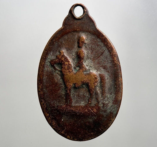 Thailand Old Thai Monk Necklace Charm Pendant Amulet | Height 2.5cm