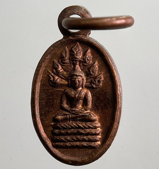 Old Thailand Buddha Necklace Charm Amulet | Height 1.3cm | a7864