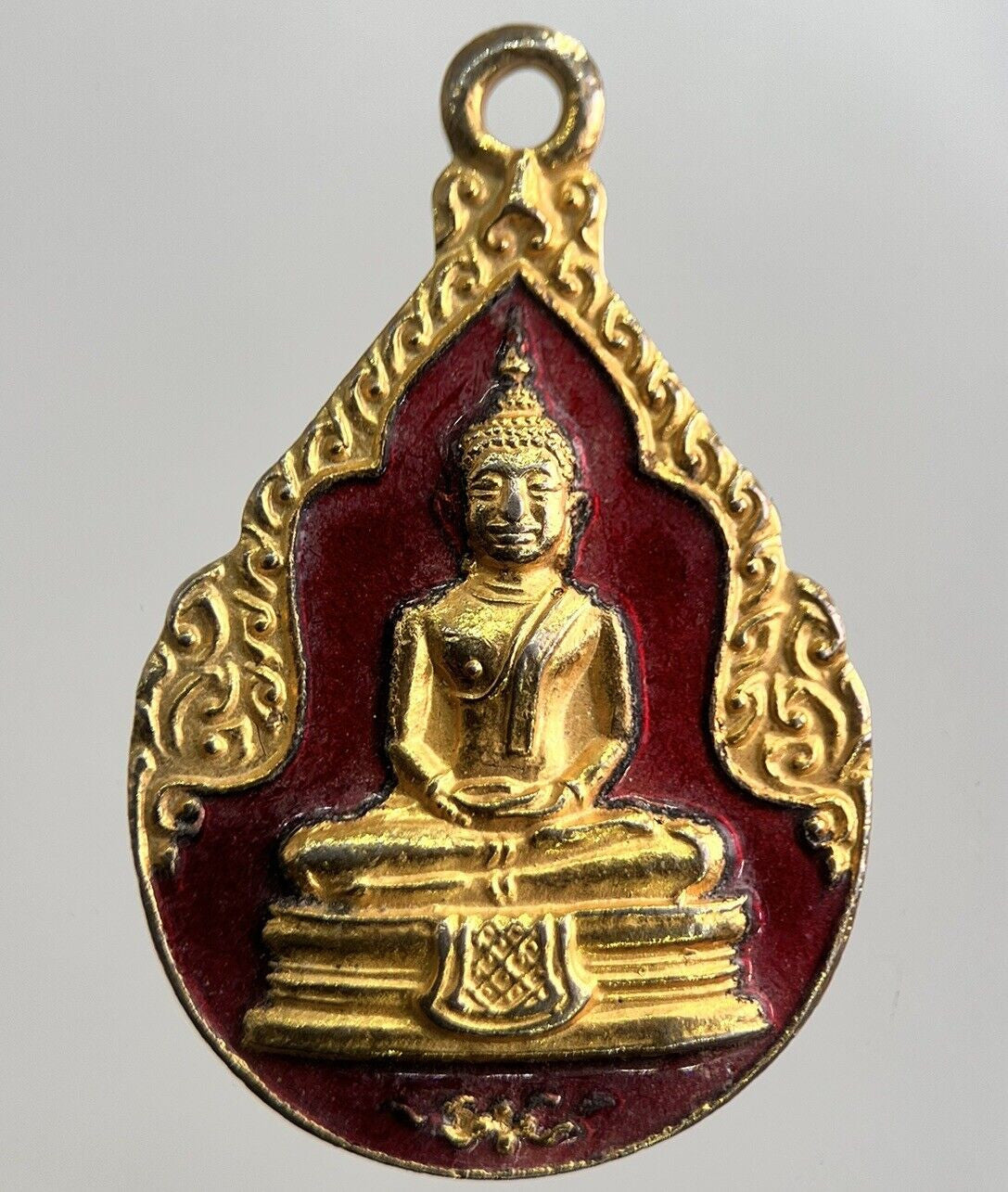 Old Thailand Buddha Necklace Charm Amulet | Height 3cm | a7868