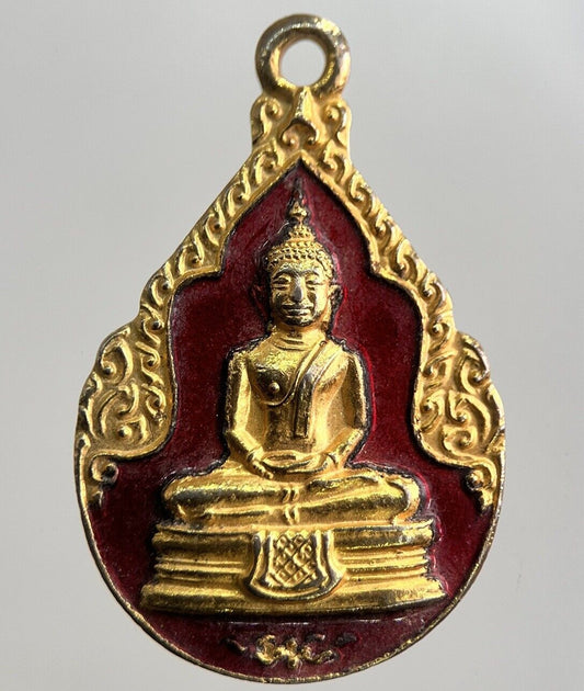 Old Thailand Buddha Necklace Charm Amulet | Height 3cm | a7868