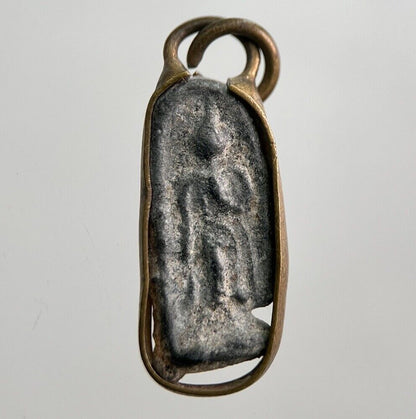 Old Thailand Buddha Necklace Charm Amulet | Height 2cm | a7845