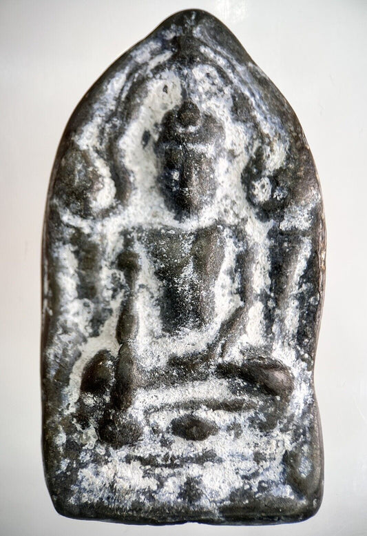 Old Thailand Thai Buddha Charm Metal Statue Amulet | Height 5.5cm