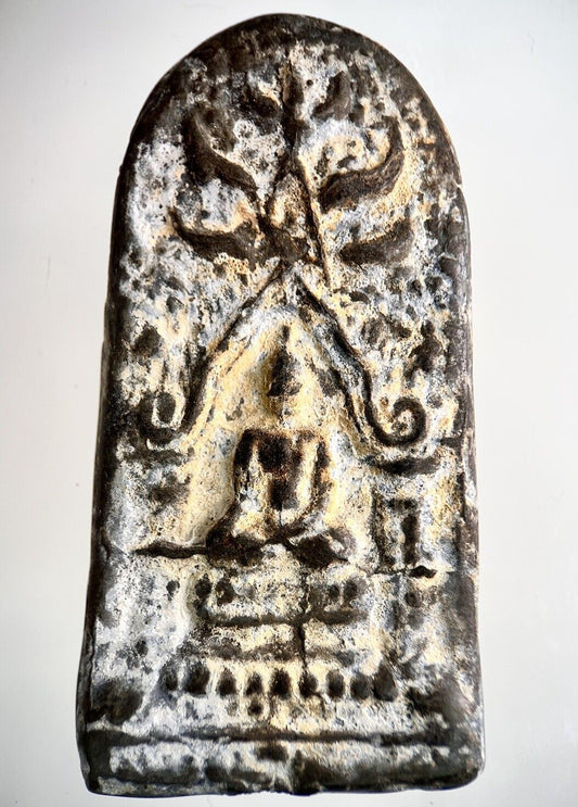 Old Thailand Thai Buddha Charm Metal Statue Amulet | Height 5cm