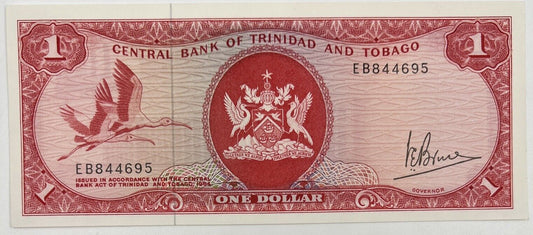 Old Vintage Africa $1 Trinidad & Tobago Banknote | Collectable Grade