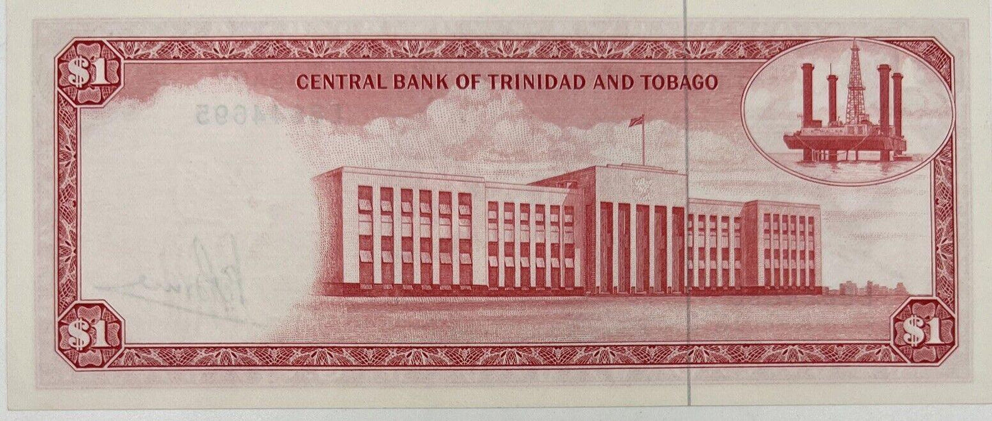 Old Vintage Africa $1 Trinidad & Tobago Banknote | Collectable Grade