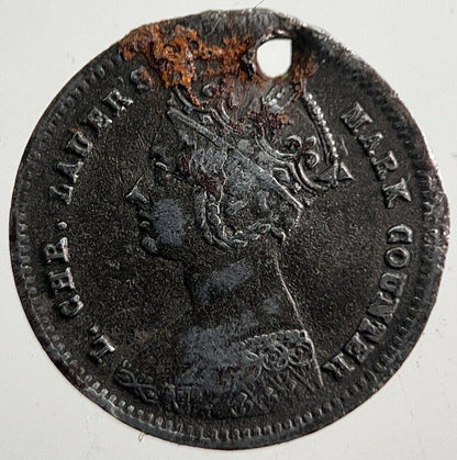 Old Victoria Gothic Florin Toy Money Coin | Fine Collectable Grade | a7654