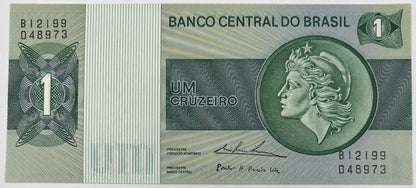 Old Vintage Brazil 1 Cruzeiro Banknote | Collectable Grade