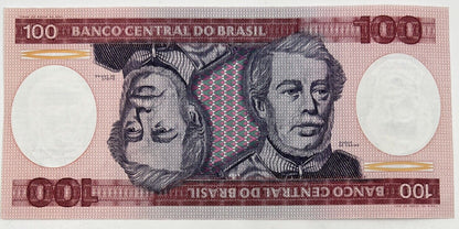 Old Vintage Brazil 100 Cem Cruzeiros Banknote | Collectable Grade
