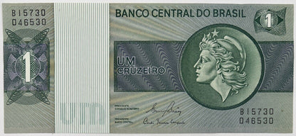 Old Vintage Brazil 1 Cruzeiro Banknote | Collectable Grade