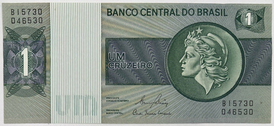 Old Vintage Brazil 1 Cruzeiro Banknote | Collectable Grade