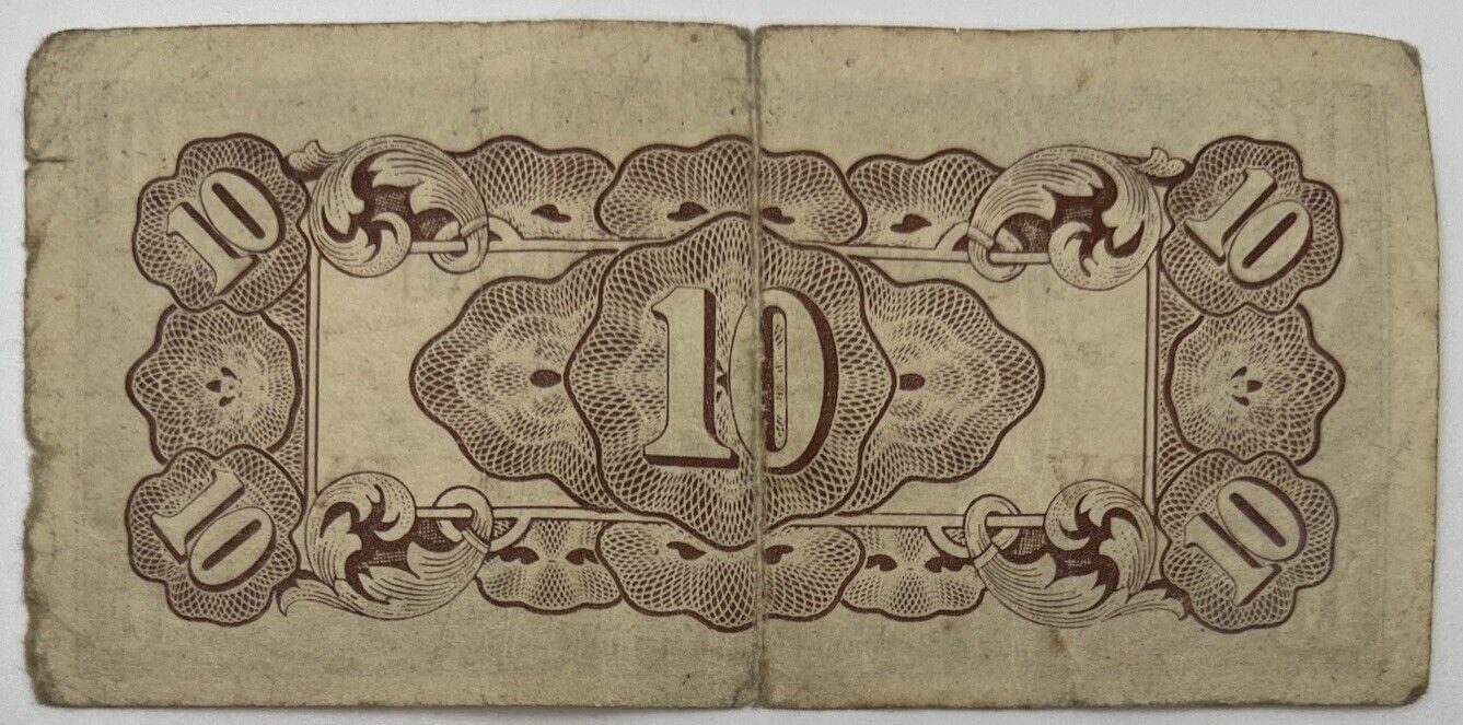 Old Vintage Japan 10 Centavos Banknote | Collectable Grade