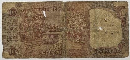 Old Vintage India 10 Rupees Banknote | Collectable Grade