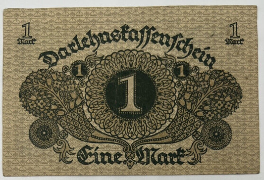 Old Vintage Germany 1 Mark Banknote | Collectable Grade