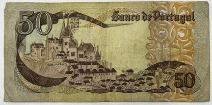 Old Vintage Portugal 50 Escudos Banknote | Collectable Grade