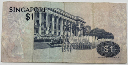 Old Vintage Singapore $1 One Dollar Banknote | Collectable Grade