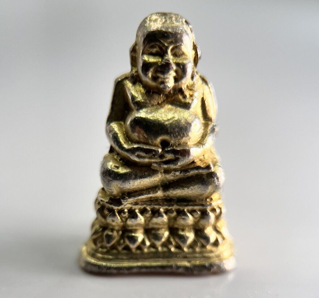 Thailand Old Vintage Thai Buddha Charm Statue | Height 2.3cm