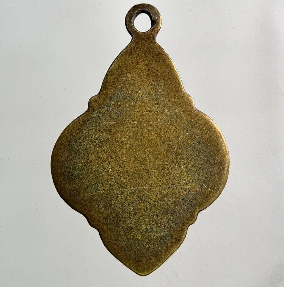 Thailand Vintage Thai Buddha Necklace Charm Coin | Height 3cm